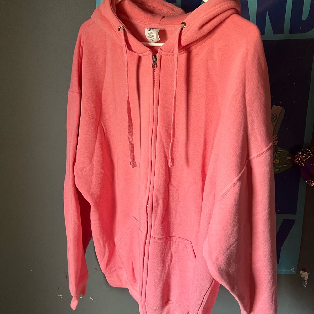 Pink Zip up Hoodie